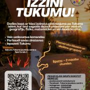 Dodies kopā ar klasi izzinošā piedzīvojumā pa Tukuma ielām, kur tevi sagaida dažādi uzdevumi par vēsturi, ģeogrāfiju, fiziku, matemātiku un vēl daudz ko citu.👣